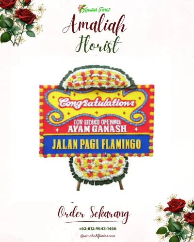 Bunga Papan Congratulation di Gudang